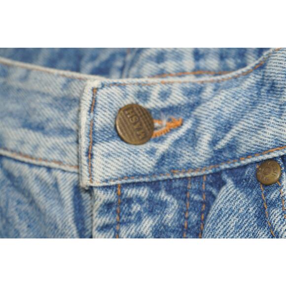 Vintage MASH 907 Made in Italy Jeans 30x26.5 High Rise Light Wash Straight Leg - Picture 10 of 12